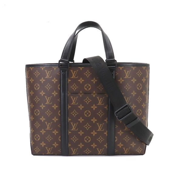 Louis Vuitton Macassar Weekend Tote PM Shoulder Bag Black - Picture 1 of 8